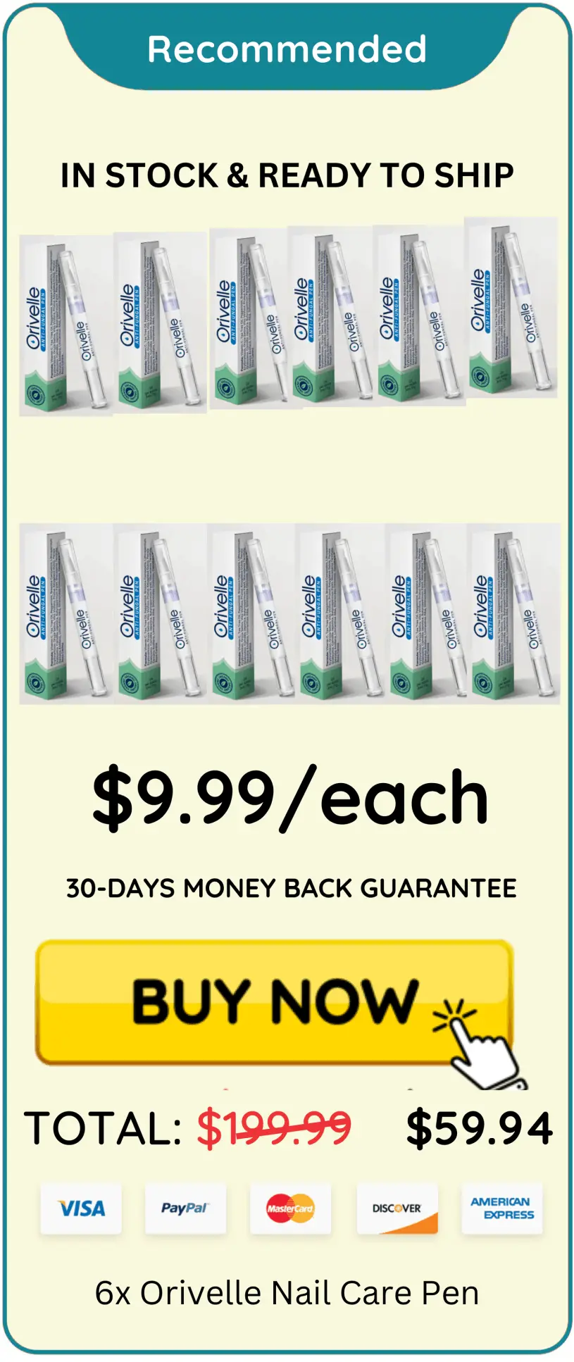 orivelle package price 